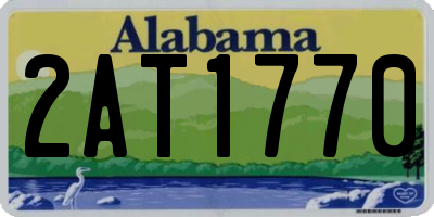 AL license plate 2AT1770