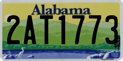 AL license plate 2AT1773