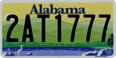 AL license plate 2AT1777