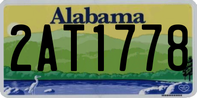 AL license plate 2AT1778
