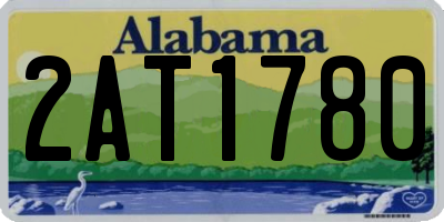 AL license plate 2AT1780