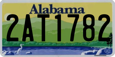 AL license plate 2AT1782