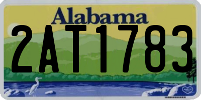 AL license plate 2AT1783