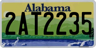 AL license plate 2AT2235