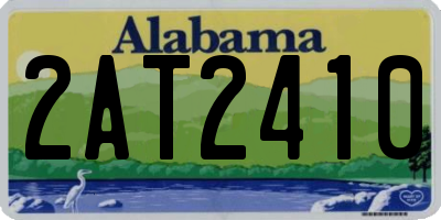 AL license plate 2AT2410