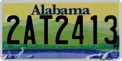 AL license plate 2AT2413