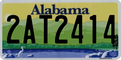 AL license plate 2AT2414