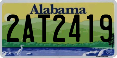 AL license plate 2AT2419
