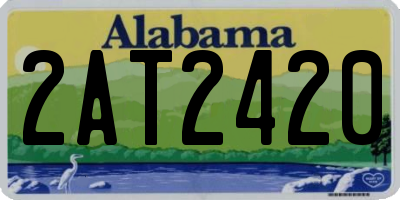 AL license plate 2AT2420