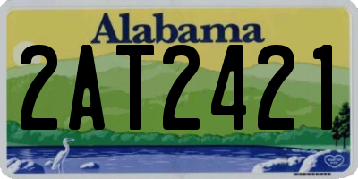 AL license plate 2AT2421