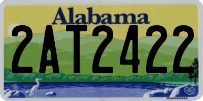 AL license plate 2AT2422