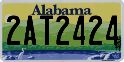 AL license plate 2AT2424