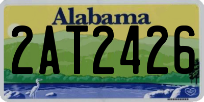 AL license plate 2AT2426
