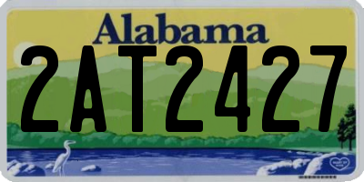 AL license plate 2AT2427