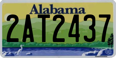 AL license plate 2AT2437