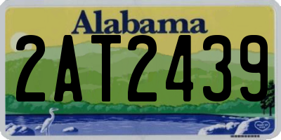 AL license plate 2AT2439