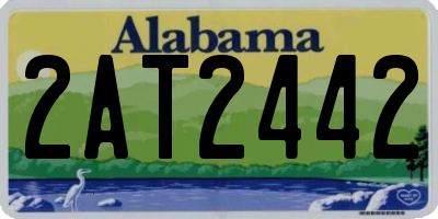 AL license plate 2AT2442