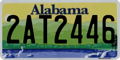 AL license plate 2AT2446