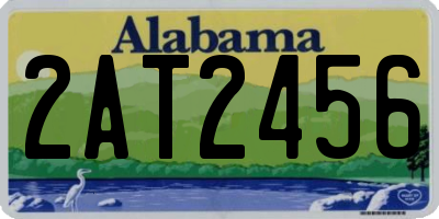 AL license plate 2AT2456