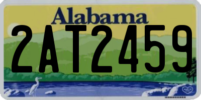 AL license plate 2AT2459