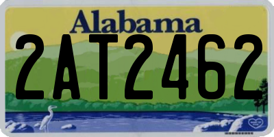 AL license plate 2AT2462