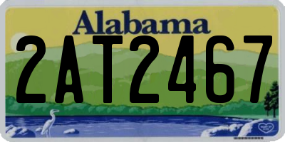 AL license plate 2AT2467