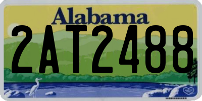 AL license plate 2AT2488