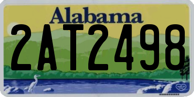 AL license plate 2AT2498