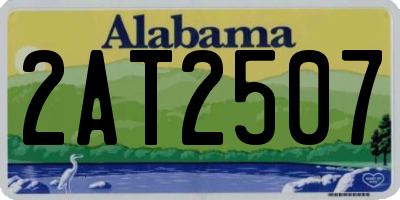 AL license plate 2AT2507