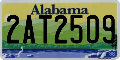 AL license plate 2AT2509