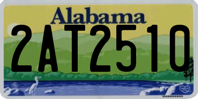 AL license plate 2AT2510