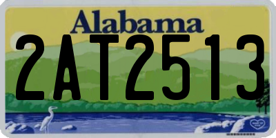 AL license plate 2AT2513