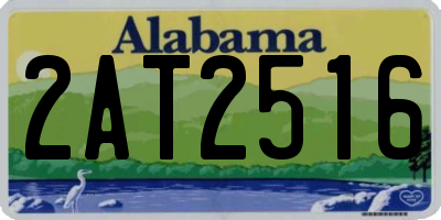 AL license plate 2AT2516