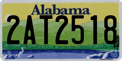 AL license plate 2AT2518