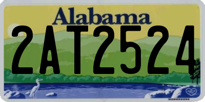 AL license plate 2AT2524
