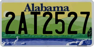 AL license plate 2AT2527