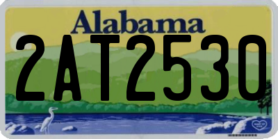 AL license plate 2AT2530