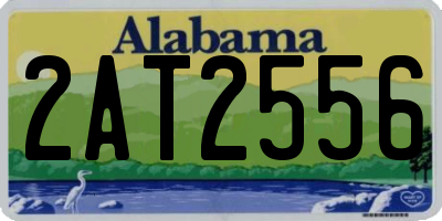 AL license plate 2AT2556