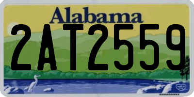 AL license plate 2AT2559