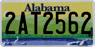 AL license plate 2AT2562