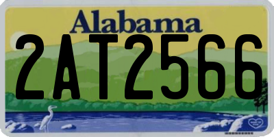 AL license plate 2AT2566