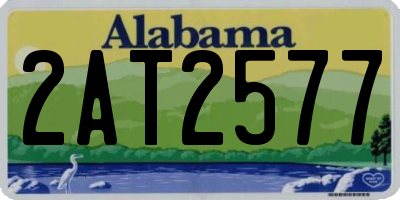 AL license plate 2AT2577