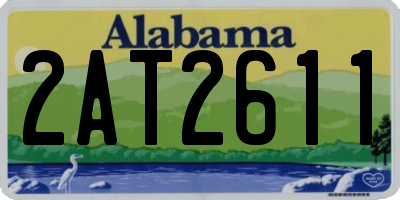 AL license plate 2AT2611