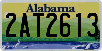 AL license plate 2AT2613