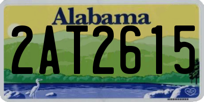 AL license plate 2AT2615