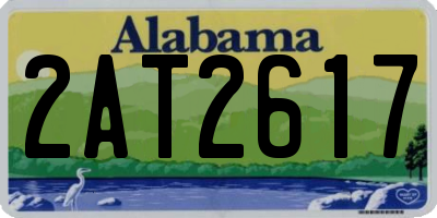 AL license plate 2AT2617
