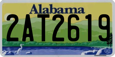 AL license plate 2AT2619