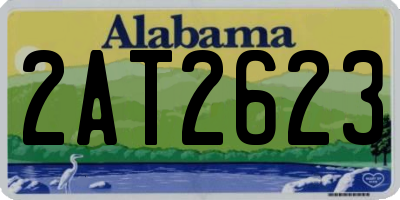 AL license plate 2AT2623