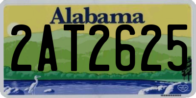 AL license plate 2AT2625