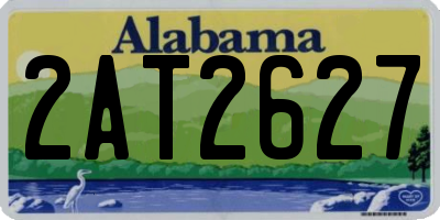 AL license plate 2AT2627